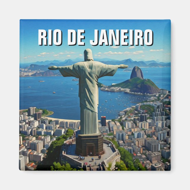 Aimant Rio de Janeiro Christ rédempteur (Devant)
