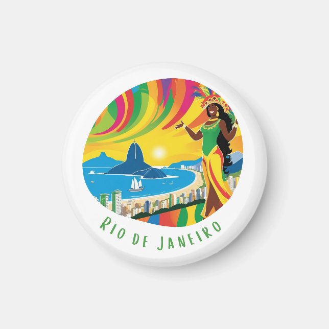 Aimant Rio de Janeiro La vie dans la ville (Devant)