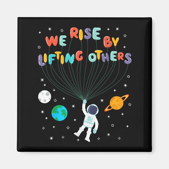 Aimant Rise Children Apparel Uni-kids Black Small We Rise (Devant)