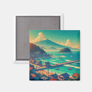 Aimant Rivage serein de Fuji