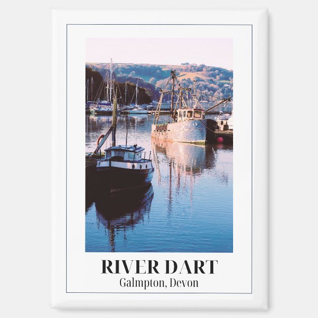 Aimant River Dart, ruisseau Galmpton, Devon, Angleterre (Recto)