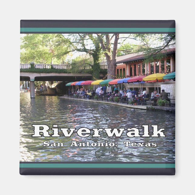 Aimant Riverwalk, San Antonio, TEXAS (Devant)