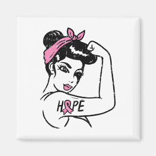 Aimant Riveteuse Espoir Lutte Contre Cancer Sein Femmes