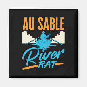 Aimant Rivière Au Sable Rat Rafting Canoëisme Pêche Batea
