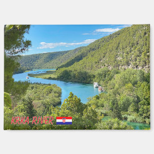 Aimant rivière Krka en Croatie, voyage