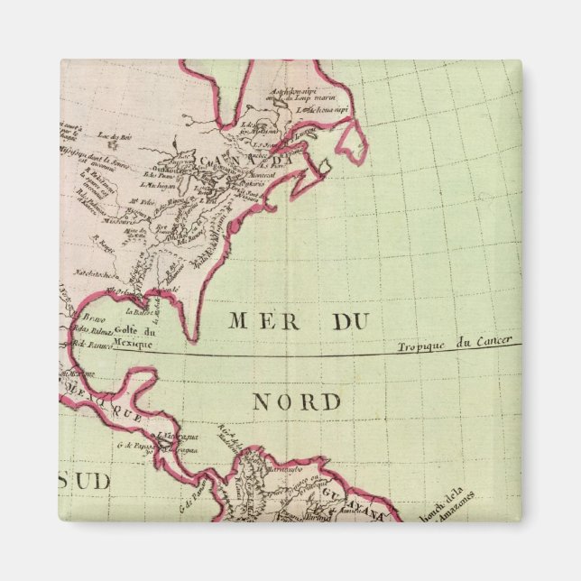 Aimant Rivières et montagnes des Amériques (Devant)