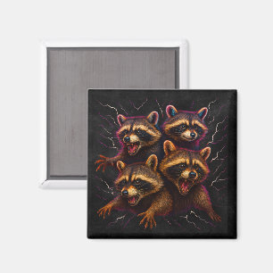 Aimant Rizz Em avec le Tism Meme Autisme Drôle Racoon