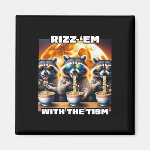 Aimant Rizz Em avec le Tism Sensibilisation à l'autisme M