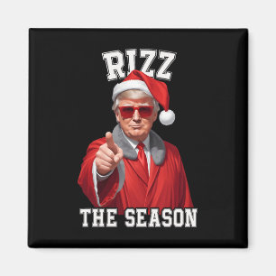 Aimant Rizz La Saison Funny Trump Noël Père Noël