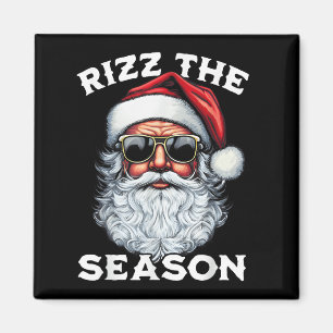 Aimant Rizz La Saison Silencieux Noël Drôle Père Noël Men