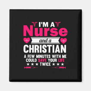 Aimant Rn Lvn Cna Infirmière Grad Cool chrétien Infirmièr