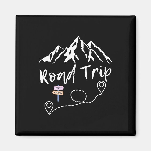 Aimant Road Trip 2025 Family Vacation Matching Group Squa (Devant)
