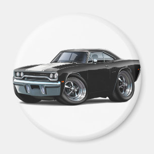 Aimant Roadrunner 1970 Noir-Blanc