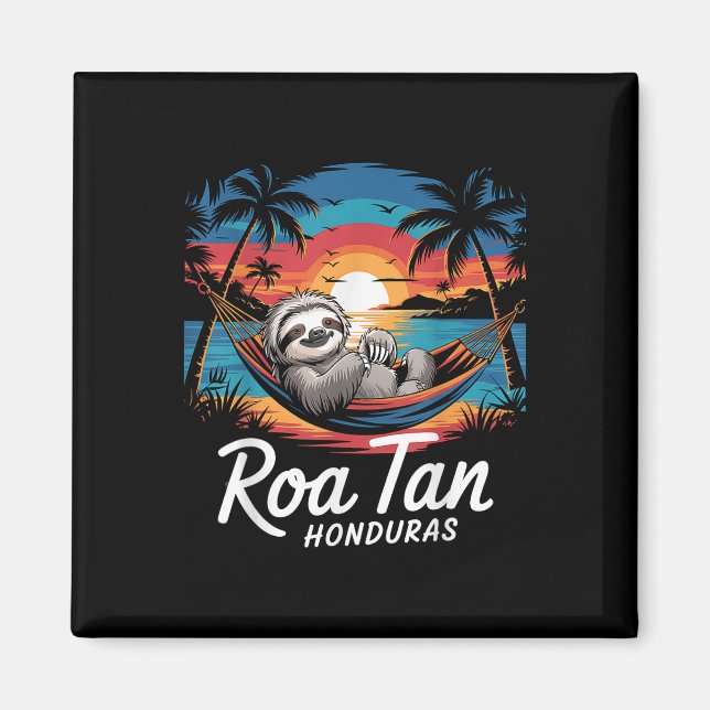 Aimant Roatan Sloth, Roatan Honduras Sloth, Roatan (Devant)