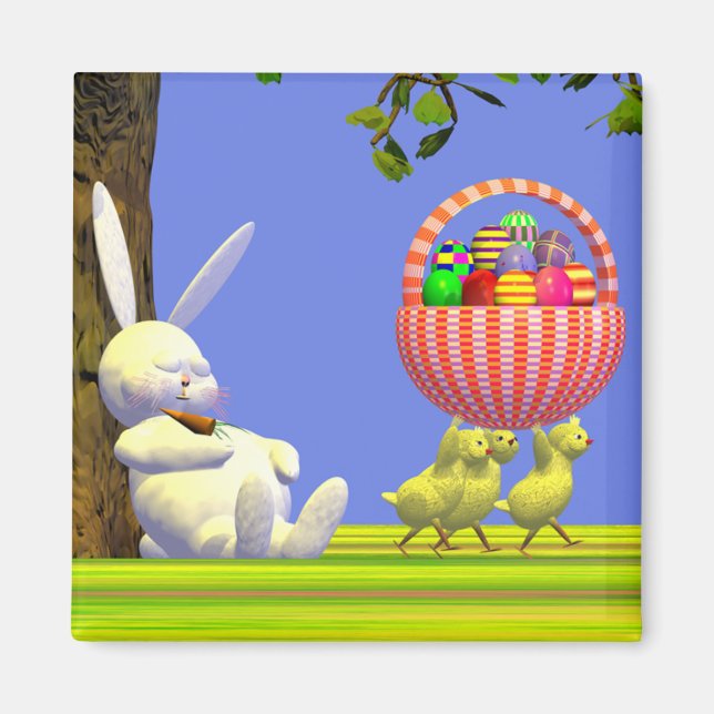 Aimant Robbers d'oeufs de Pâques (Devant)