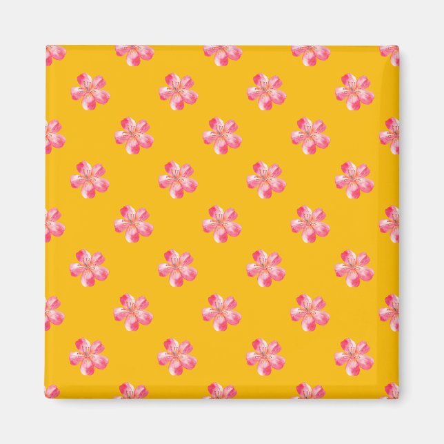 Aimant Robe à envelopper de fleurs (Devant)