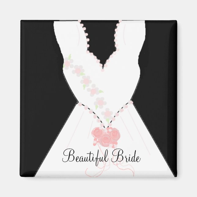 Aimant Robe de mariée Belle Mariée (Devant)