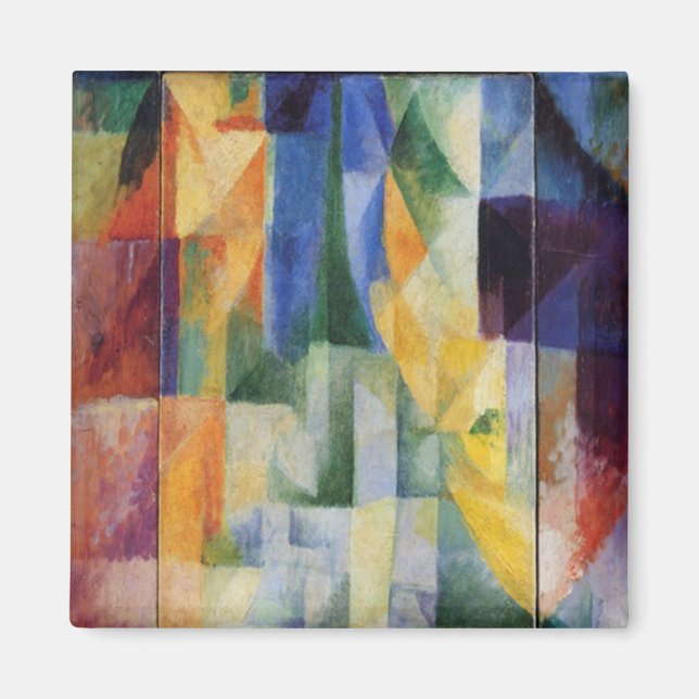 Aimant Robert Delaunay - Fenêtres simultanées sur la vill (Devant)