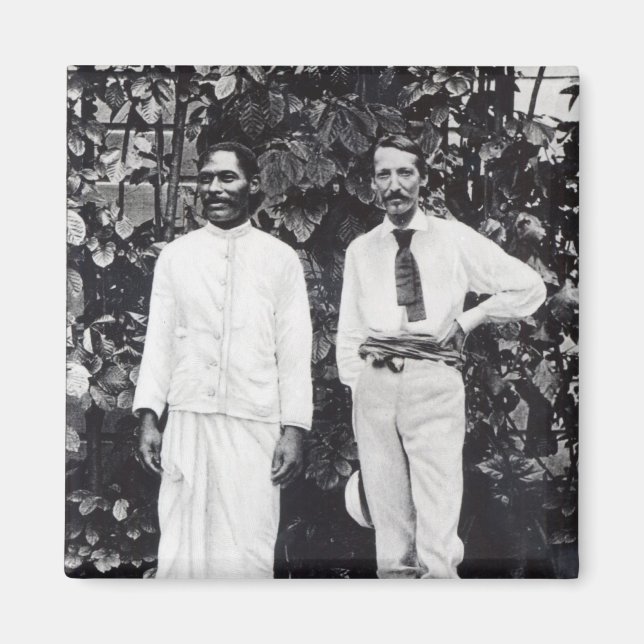 Aimant Robert Louis Stevenson et son ami (Devant)