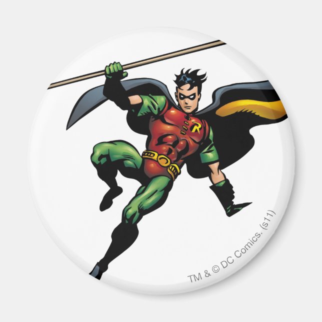 Aimant Robin avec le personnel (Devant)