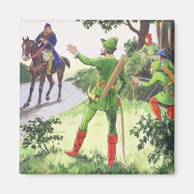 Aimant Robin des Bois, de 'Peeps into the Past', publié (Devant)