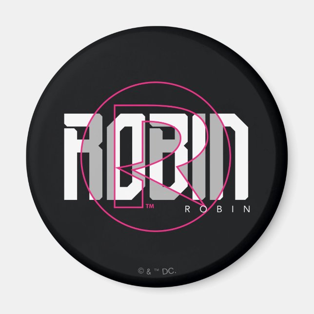 Aimant Robin Hi-Tech Nom Graphique (Devant)