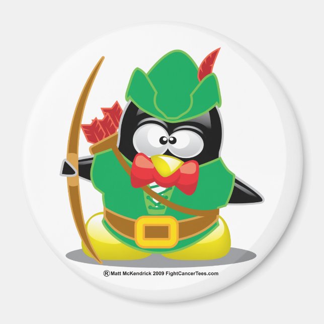 Aimant Robin Hood Penguin (Devant)