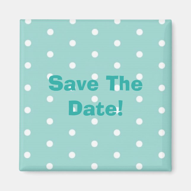 Aimant Robin's Egg Blue Jewelry Box avec pois (Devant)