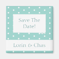 Robin's Egg Blue Jewelry Box with polka dots