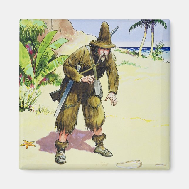 Aimant Robinson Crusoe, de "Peeps into the Past", en publ (Devant)