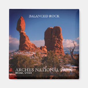 Aimant Roche Balancée, Parc National Des Arches, Moab, Ut