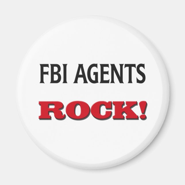 Aimant Roche des agents du Fbi (Devant)