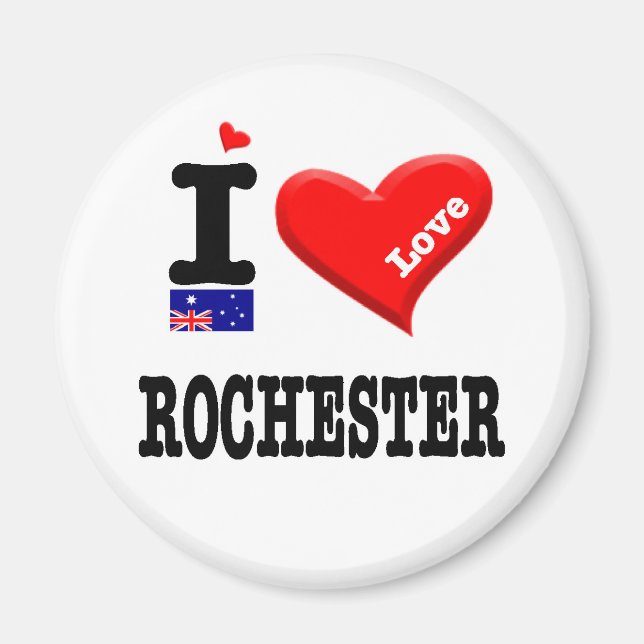 Aimant ROCHESTER - I Love (Devant)