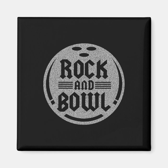 Aimant Rock And Bowl - Bowling  (Devant)