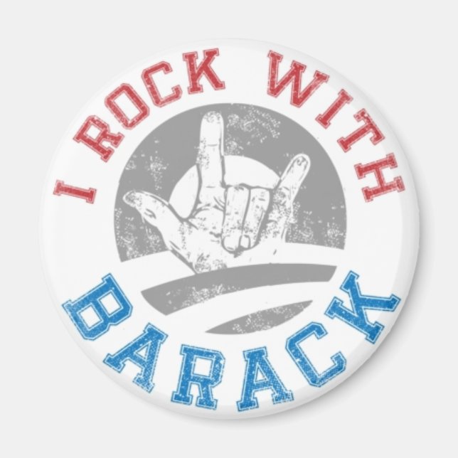 Aimant Rock avec Barack (Devant)