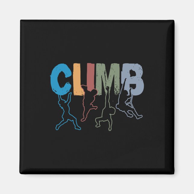Aimant Rock Climbing Funny Bouldering Enthusiasts For Men (Devant)