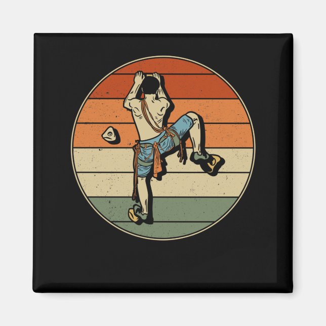 Aimant Rock Climbing Indoor Retro Mountain Climber (Devant)