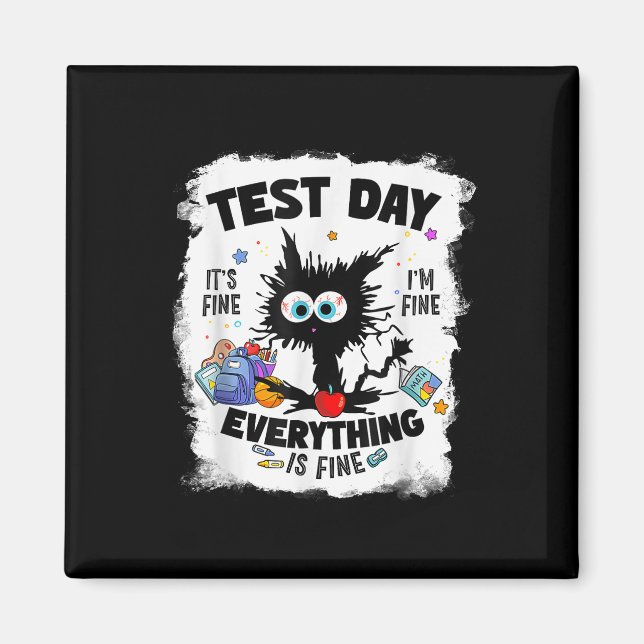 Aimant Rock Le Jour Test Test Cat Son Amende (Devant)
