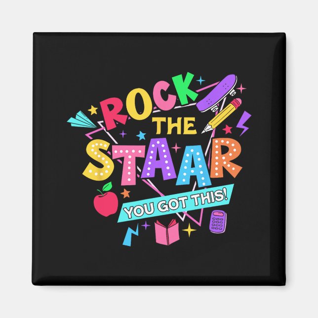 Aimant Rock Le Test Vous Avez Obtenu Ce Jour D'Essai Ense (Devant)