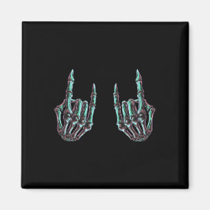 Aimant Rock On Rock Star Skeleton Hands - Concert Band Gr