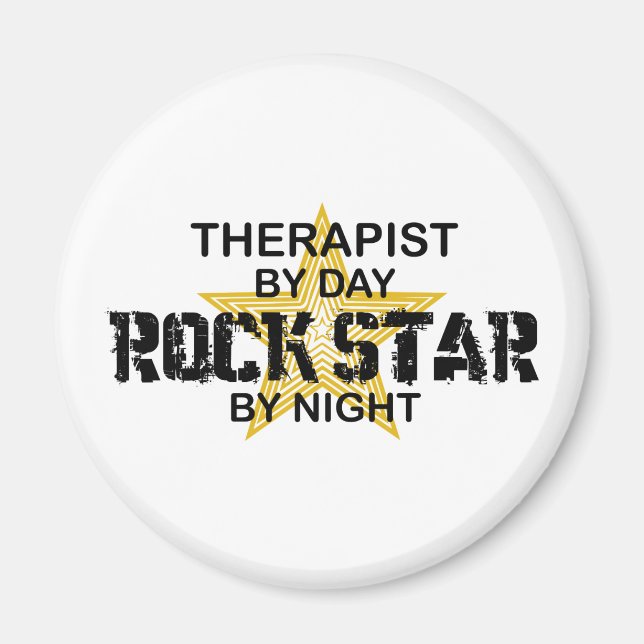 Aimant Rock Star du thérapeute par nuit (Devant)