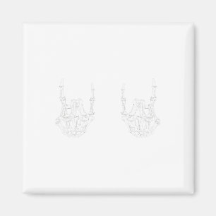 Aimant Rock Star Rock Skeleton Hands Rockfun Hallow