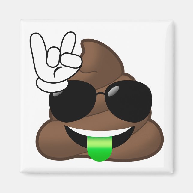 Aimant Rock Sur Emoji Poop (Devant)
