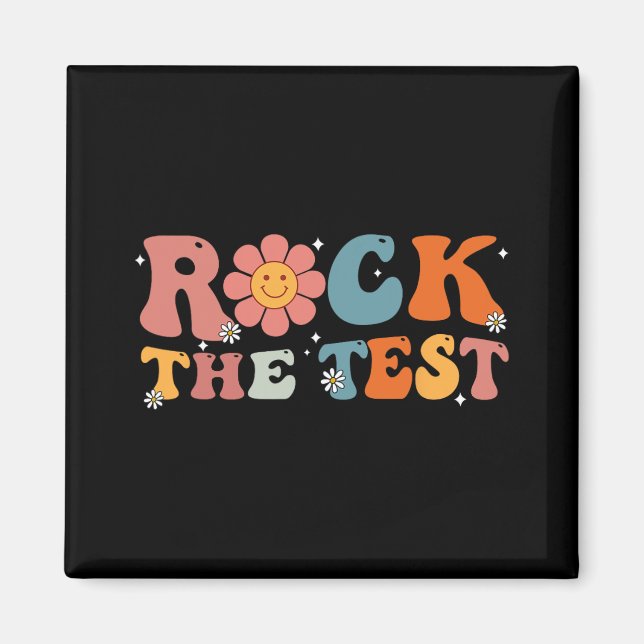 Aimant Rock The Test Enseignant Test Jour Test Enseignant (Devant)