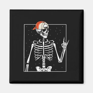 Aimant Rocker Skeleton Casquette Skin Cool Halloween Punk