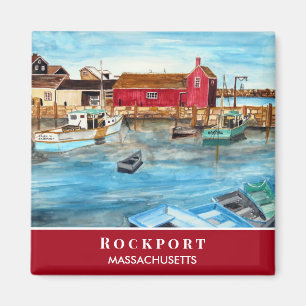 Aimant Rockport Harbour Massachusetts Nouvelle-Angleterre