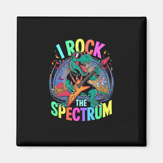 Aimant Rockstar Autisme Je Fais Vibrer Le Spectre Prof Re (Devant)