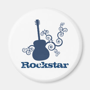 Aimant Rockstar Guitar Magnet, Royal Blue