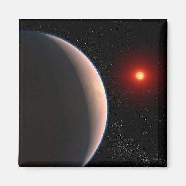 Aimant Rocky Exoplanet Gj 486 B Orbitant Une Étoile Naine (Devant)