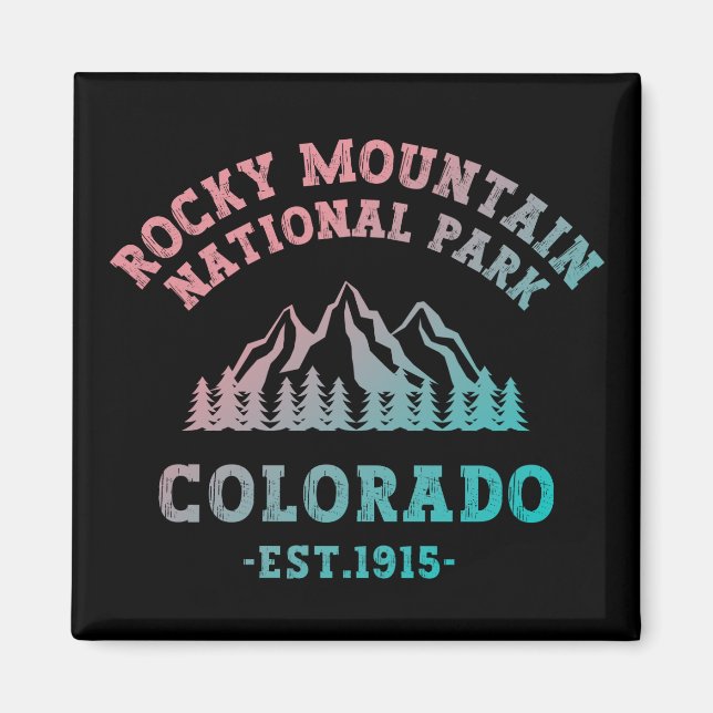 Aimant Rocky Mountain National Park Colorado USA Gradient (Devant)